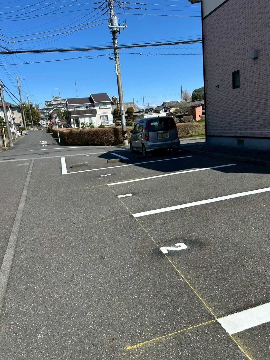 白線区画線・番号印字工事